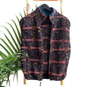Vintage Aztec Fleece Vest